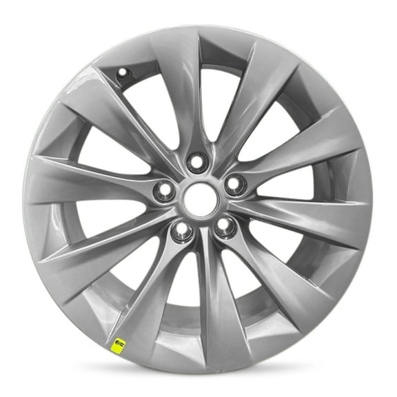 For 2018-2022 Tesla Model S 19 Inch Painted Silver Aluminum - New OEM Rim - Road Ready Car Wheel