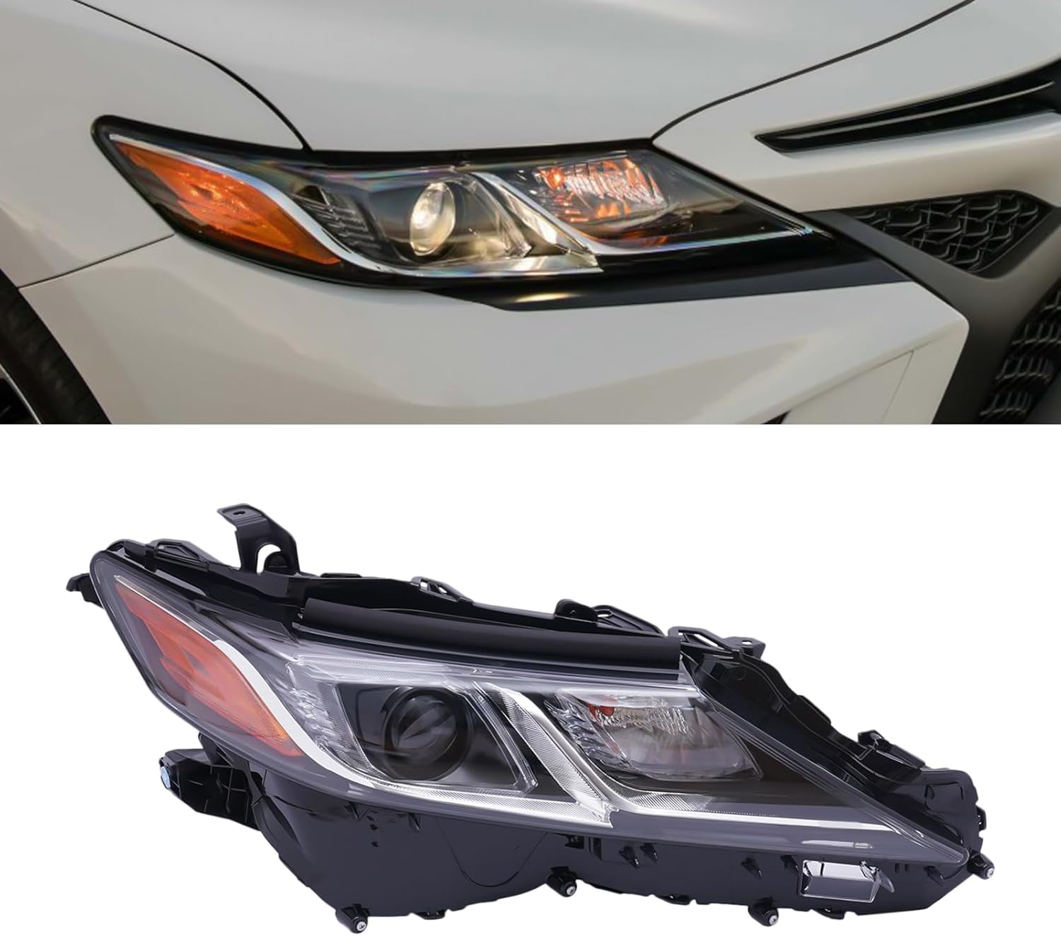 LED Projector Headlight – Right Passenger Side For 2018-2023 Toyota Camry L/LE/SE Models