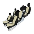thumbnail image 1 of For 2018–2023 Honda Odyssey FH Group Neoprene Custom Fit Waterproof Car Seat Covers - Full Set Beige, 1 of 6