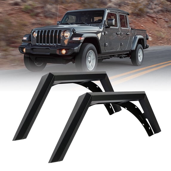 For 2018-2023 JEEP Wrangler JL JLU Unlimited 2PC Rear Fender Flares Heavy Duty Steel