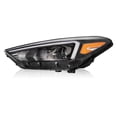 thumbnail image 1 of Fit for 2019 2020 2021 Hyundai Tucson Headlight Halogen Black Housing Driver LH, 1 of 8