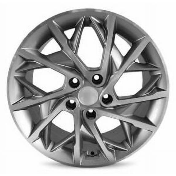 For 2019-2020 Hyundai Elantra 17 Inch Machined Face Gun Metal Rim - OE Direct Replacement - Road Ready Car Wheel
