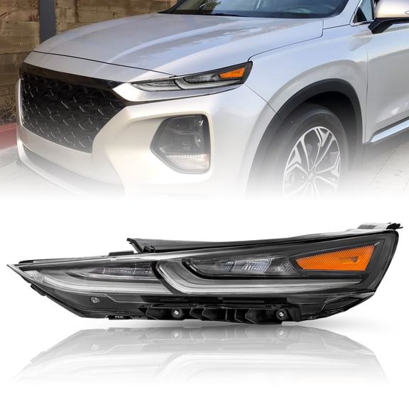 For 2019 2020 Hyundai Santa Fe Left Driver LED Daytime Running Light Headlight