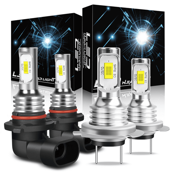 For 2019-2020 Kia Sorento LED Headlights High Low Beam 4 Bulbs Combo Kit White