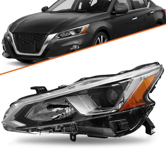 For 2019-2020 Nissan Altima Sedan 4DR Halogen Left Driver Side/Right Passenger Side Headlights w/o LED