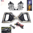 thumbnail image 1 of For 2019-2021 GMC Sierra 1500 Denali LED Fog Lights  Replacement Kit Bezel Switch, 1 of 12