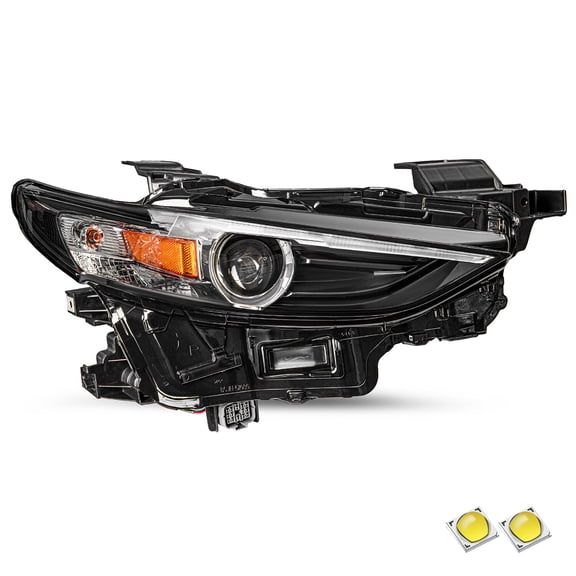 For 2019-2021 Mazda 3 LED Clear Black Style W/O AFS Headlight 19-21