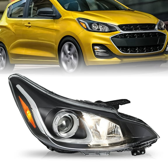 For 2019 2022 Chevrolet Chevy Spark Halogen Projector Headlight Assembly Right