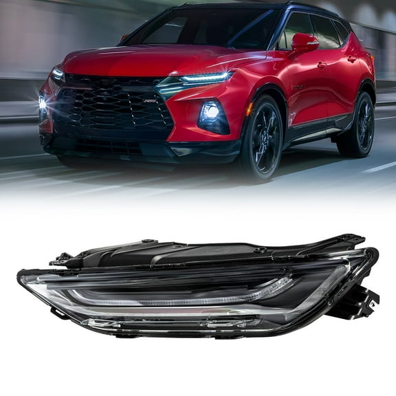 For 2019-2022 Chevy Blazer Upper LED DRL Running Light Headlight Assembly