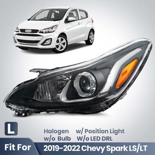 For 2019-2022 Chevy Spark LS LT Halogen Headlight W/o Bulb W/Position Light Left