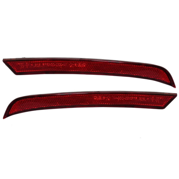 For 2019-2022 Edge Bumper Reflector Front Red Plastic SET PAIR