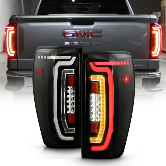 For 2019-2022 GMC Sierra 1500 Incandescent Full LED SwitchBack TaiL Lights Lamps