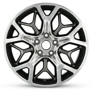 For 2019-2022 Jeep Grand Cherokee 20 Inch Polished Face with Painted Inlay Gunmetal Rim - OE Direct Replacement - Road Ready Car Wheel
