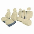 thumbnail image 1 of For 2019–2023 Hyundai Santa Fe FH Group Custom Fit Neoprene Waterproof Car Seat Covers - Full Set Solid Beige, 1 of 8