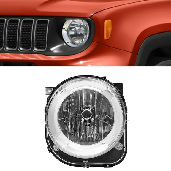 For 2019-2023 Jeep Renegade Headlight Halogen Clear Lens Front Driver Left Side
