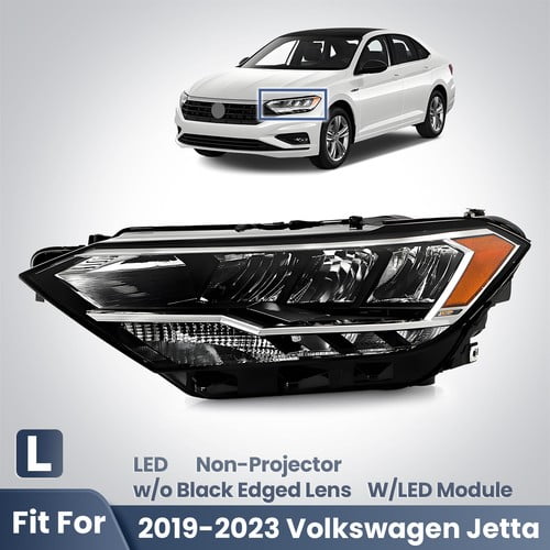 For 2019-2023 Volkswagen Jetta Non-Projector LED Headlight w/LED Module Left LH