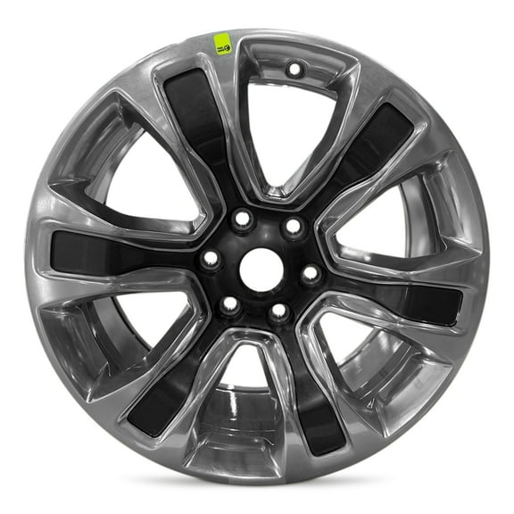 For 2019-2024 Dodge Ram 1500 20 Inch Polished Face with Painted Inlay Charcoal Alloy - New OEM Rim - Road Ready Car Wheel