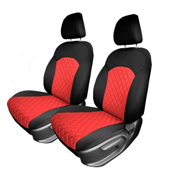 For 2019-2024 Kia Forte FH Group Neoprene Custom Fit Waterproof Car Seat Covers - Front Set Red