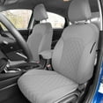 thumbnail image 1 of For 2019-2024 Kia Forte FH Group Neoprene Custom Fit Waterproof Car Seat Covers - Front Set Solid Gray, 1 of 8