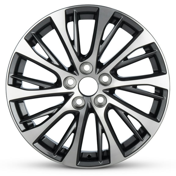 For 2019-2024 Lexus ES250  18 Inch Machined Face with Painted Inlay Gray Rim - OE Direct Replacement - Road Ready Car Wheel