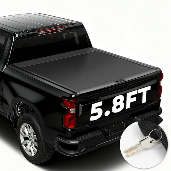 For 2019-2025 Silverado 1500/GMC 1500 5.8Ft Truck Bed Tonneau Cover Retractable