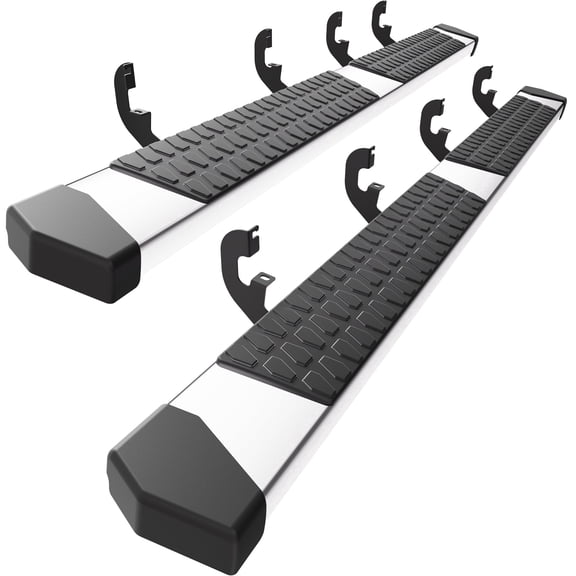 6" Running Boards for with 2019-2026 Chevy Silverado & GMC Sierra 1500 (Excl 2019 Ld/Lt), 2020-2026 2500 HD 3500 HD, Stainless Steel Side Steps