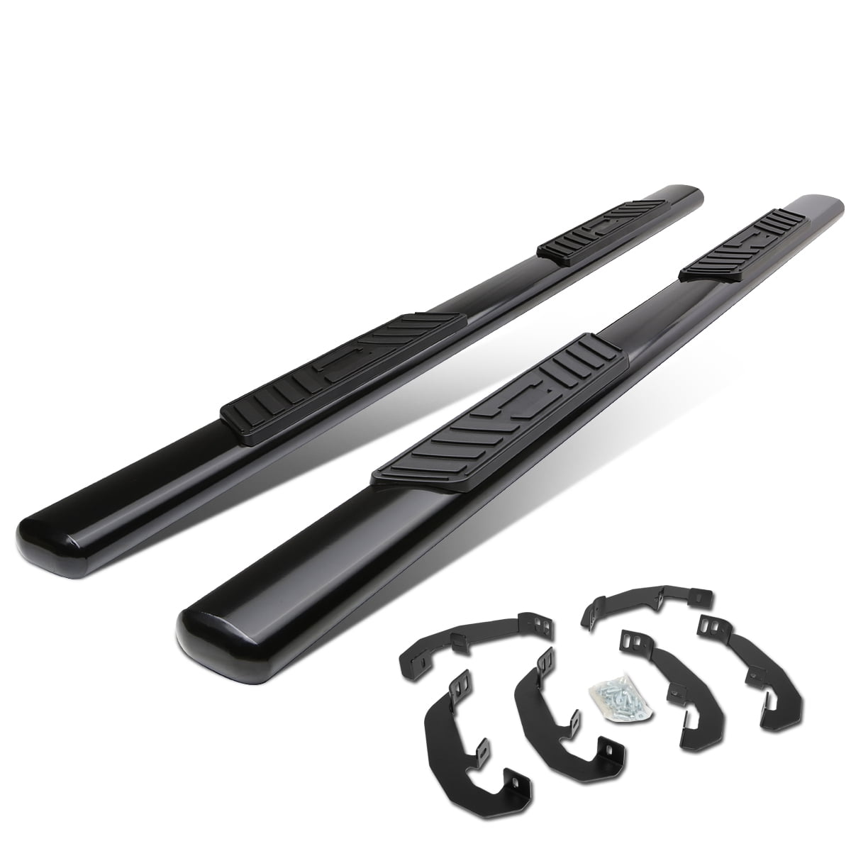 5" Black Oval Nerf Bars / Running Boards For 1999-2014 Chevy Silverado / GMC Sierra Standard Cab – Speed Daddy