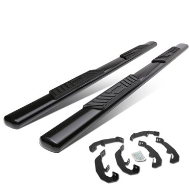 5" Black Oval Nerf Bars For 99-14 Chevy Silverado & GMC Sierra Regular Cab - Speed Daddy
