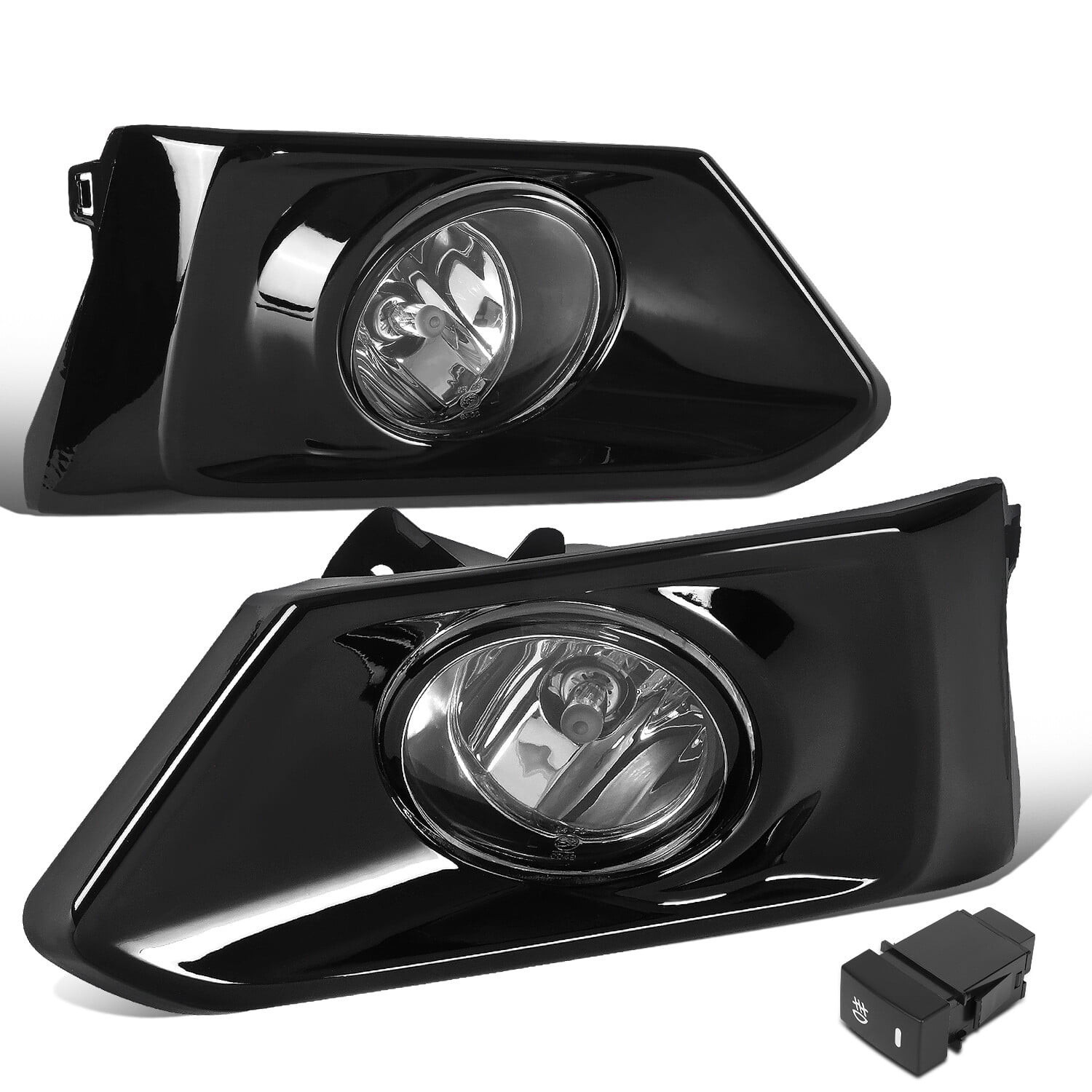 For 2019 to 2022 Altima Pair of Clear Lens Front Driving Fog Lights Lamps with Switch and Bezels 20