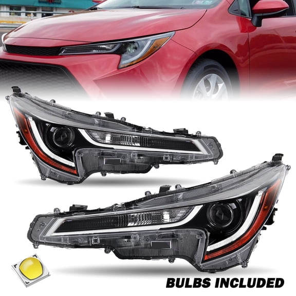For 2020 2021 2022 Toyota Corolla L | LE LED Projector Headlights Headlamps