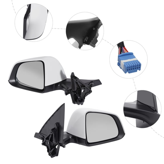 For 2020-2023 Tesla Model Y Power Fold Heated Mirrors Left&Right Anti-Glare Pair