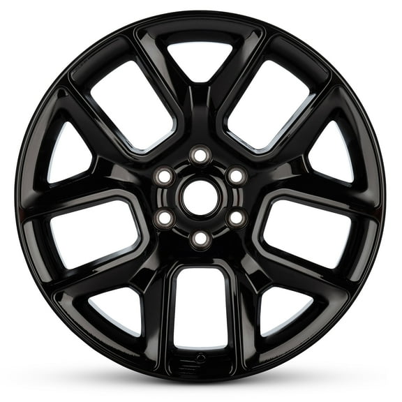 For 2020-2024 Dodge Ram 1500 22 Inch Painted Black Rim - OE Direct Replacement - Road Ready Car Wheel