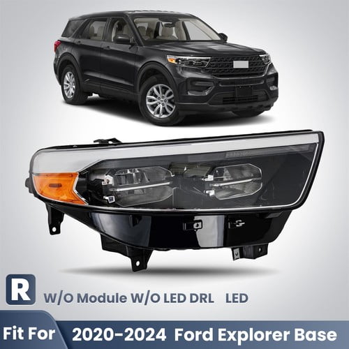 For 2020-2024 Ford Explorer Base LED Headlight W/O DRL & Module Right Passenger