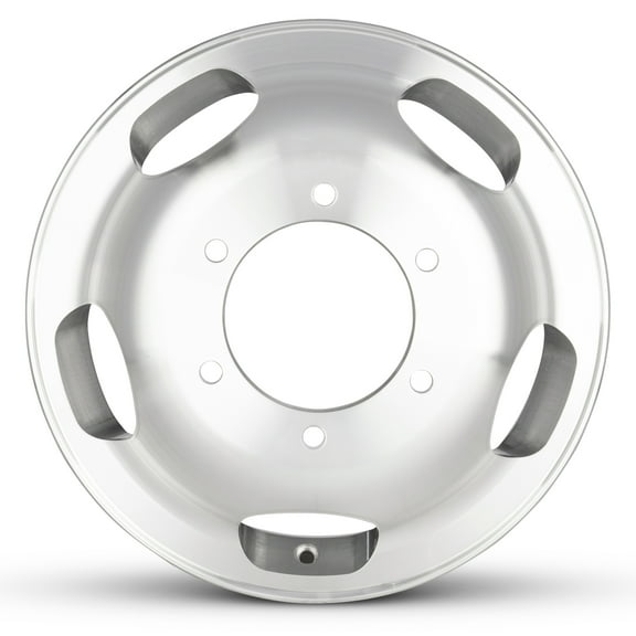 For 2020-2024 Ford Transit 350 DRW 16 Inch Polished with Clearcoat Silver Rim - OE Direct Replacement - Road Ready Car Wheel