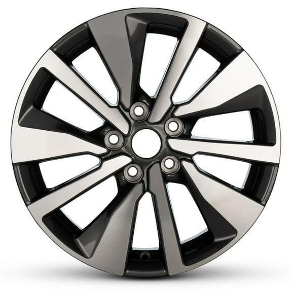 For 2020-2024 Nissan Sentra 17 Inch Machined Face with Painted Inlay Dark Gray Rim - OE Direct Replacement - Road Ready Car Wheel