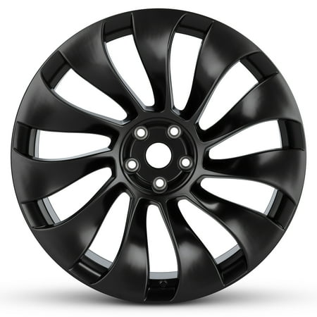 For 2020-2024 Tesla Model Y Rear 21 Inch Powder-Coated Matte Black Alloy - OE Direct Replacement - Road Ready Car Wheel