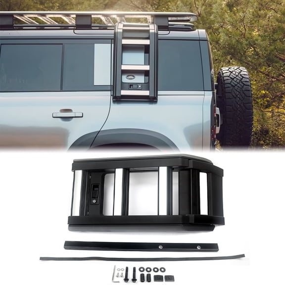 For 2020-2025 Land Rover Defender 90 110 L663 Side Roof Rack Side Access Ladder