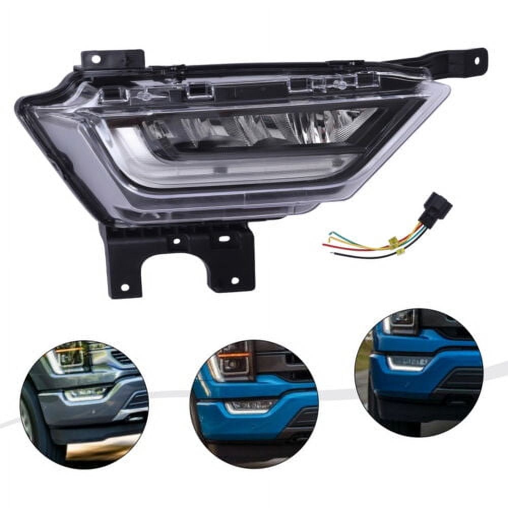 SEBLAFF Passenger Side LED Fog Light For 2021-2022 Ford F-150 – Bumper Daytime Lamp, Black Housing (ML3Z15200C)
