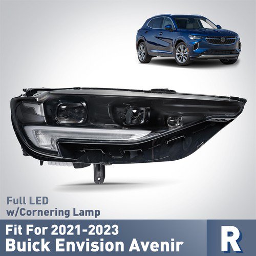 For 2021-2023 Buick Envision Full LED Headlight w/Cornering Lamp Projector Right