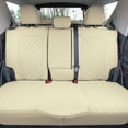 thumbnail image 1 of For 2021-2024 Ford Bronco Sport FH Group Neoprene Custom Fit Seat Covers Water Resistant Solid Beige - Rear Set, 1 of 10