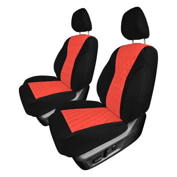 For 2021-2024 Nissan Rogue S SV SL Platinum Midnight Ed. FH Group Neoprene Custom Fit Car Seat Covers Waterproof Red - Front