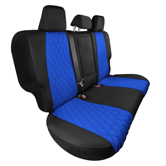 For 2021-2024 Toyota Rav4 Hybrid | Hybrid Prime Model Only FH Group Neoprene Custom Fit Car Seat Covers Rear Set Blue