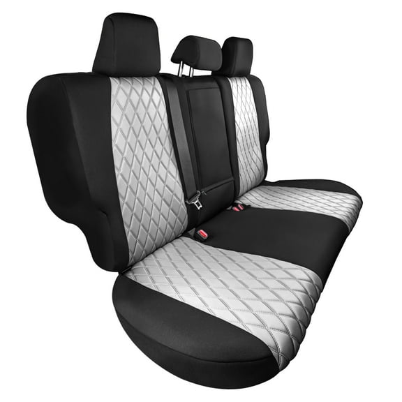 For 2021-2024 Toyota Rav4 Hybrid | Hybrid Prime Model Only FH Group Neoprene Custom Fit Car Seat Covers Rear Set Gray
