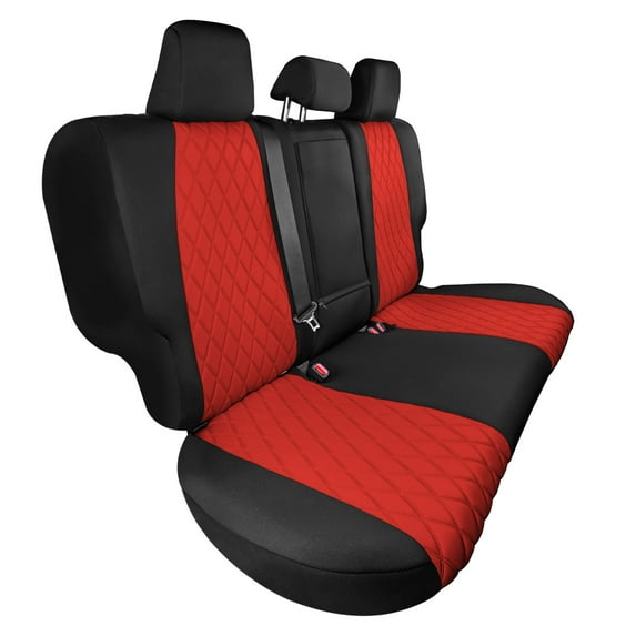 For 2021-2024 Toyota Rav4 Hybrid | Hybrid Prime Model Only FH Group Neoprene Custom Fit Car Seat Covers Rear Set Red