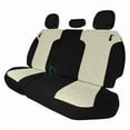 thumbnail image 1 of For 2021-2024 Toyota Sienna FH Group Neoprene Custom Fit Waterproof Car Seat Covers - Beige 3rd Row, 1 of 5