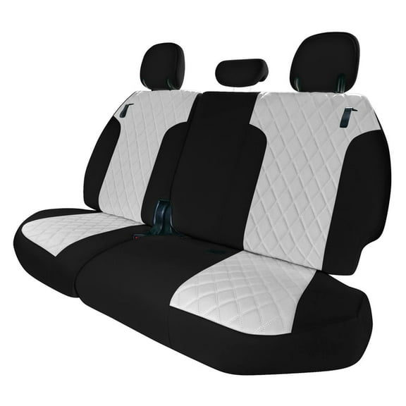 For 2021-2024 Toyota Sienna FH Group Neoprene Custom Fit Waterproof Car Seat Covers - Gray 3rd Row