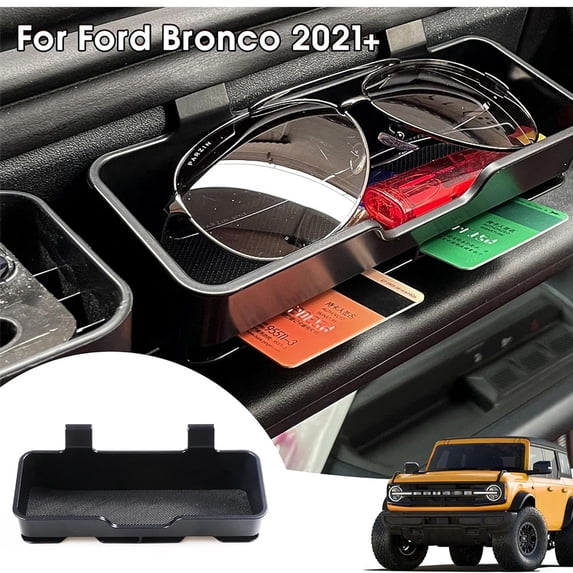 For 2021-2025 Ford Bronco Accessories Cab Sunglasses Holder Box Organizer Tray