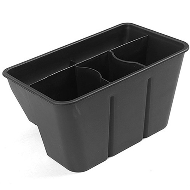 For 2021 Tesla Model Y Storage Box ABS Flocking Style Rear Middle ...