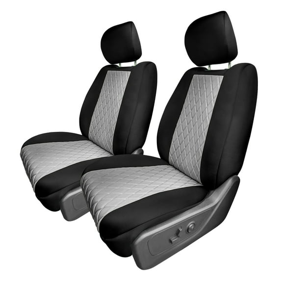 For 2022 – 2024 Dodge RAM 1500 FH Group Neoprene Waterproof Custom Fit Car Seat Covers - Front Gray