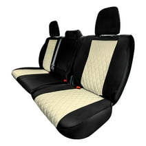 For 2022 – 2024 Dodge RAM 1500 FH Group Neoprene Waterproof Custom Fit Car Seat Covers  - Rear Beige